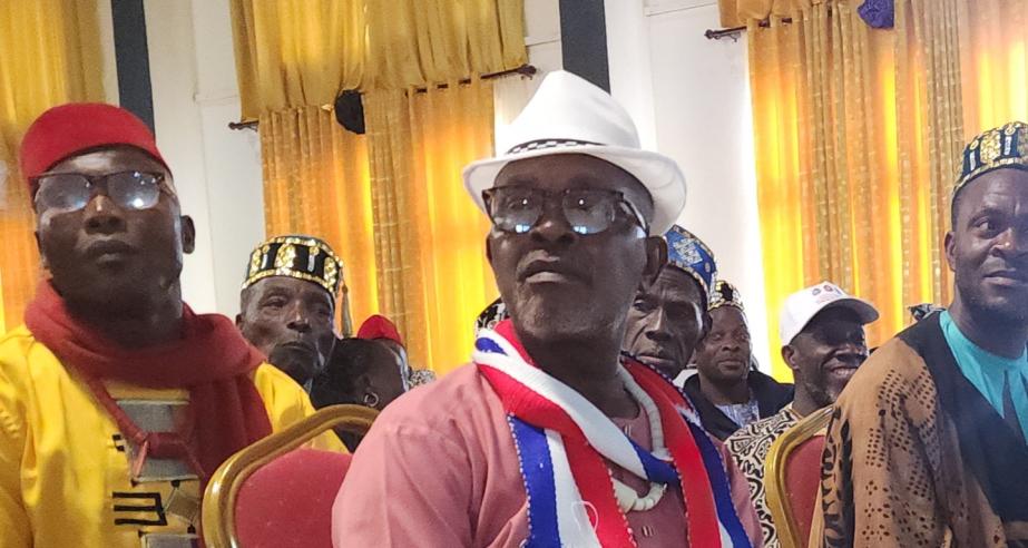 suspended Paramount Chief Robert Sennah, Chairperson of the County Council of Chiefs of Nimba. 